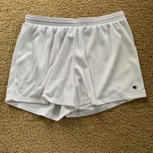 White champion athletic shorts